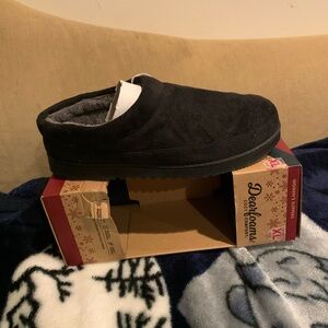 New DearfoamsWoman'sIndoor Outdoor Memory Foam Clog Slippers Black X-Large 11-12